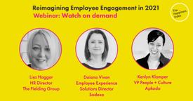 Reimagining employee engagement webinar banner