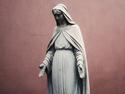 A statue of mary