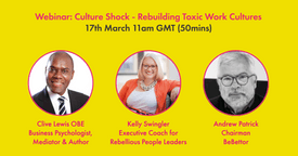 Changing toxic work cultures - Webinar banner