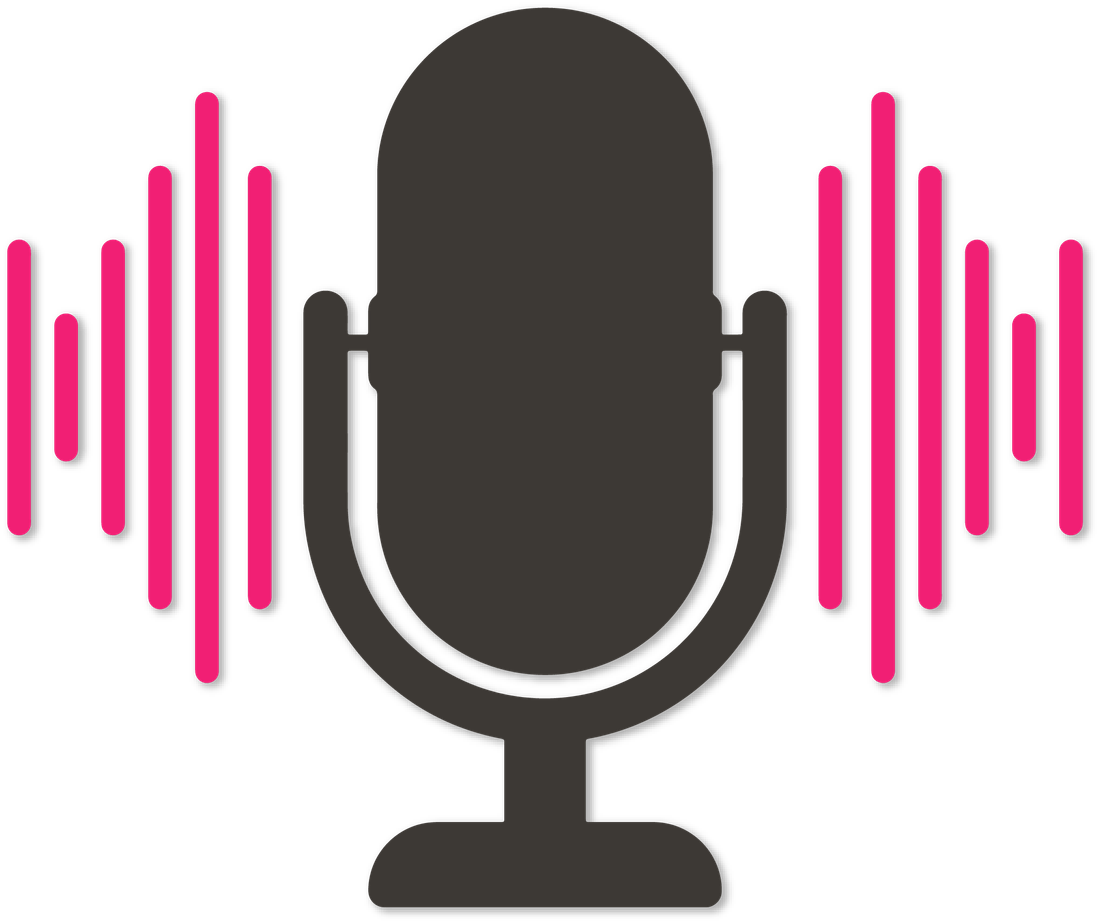 Microphone icon representing our story in a podcast