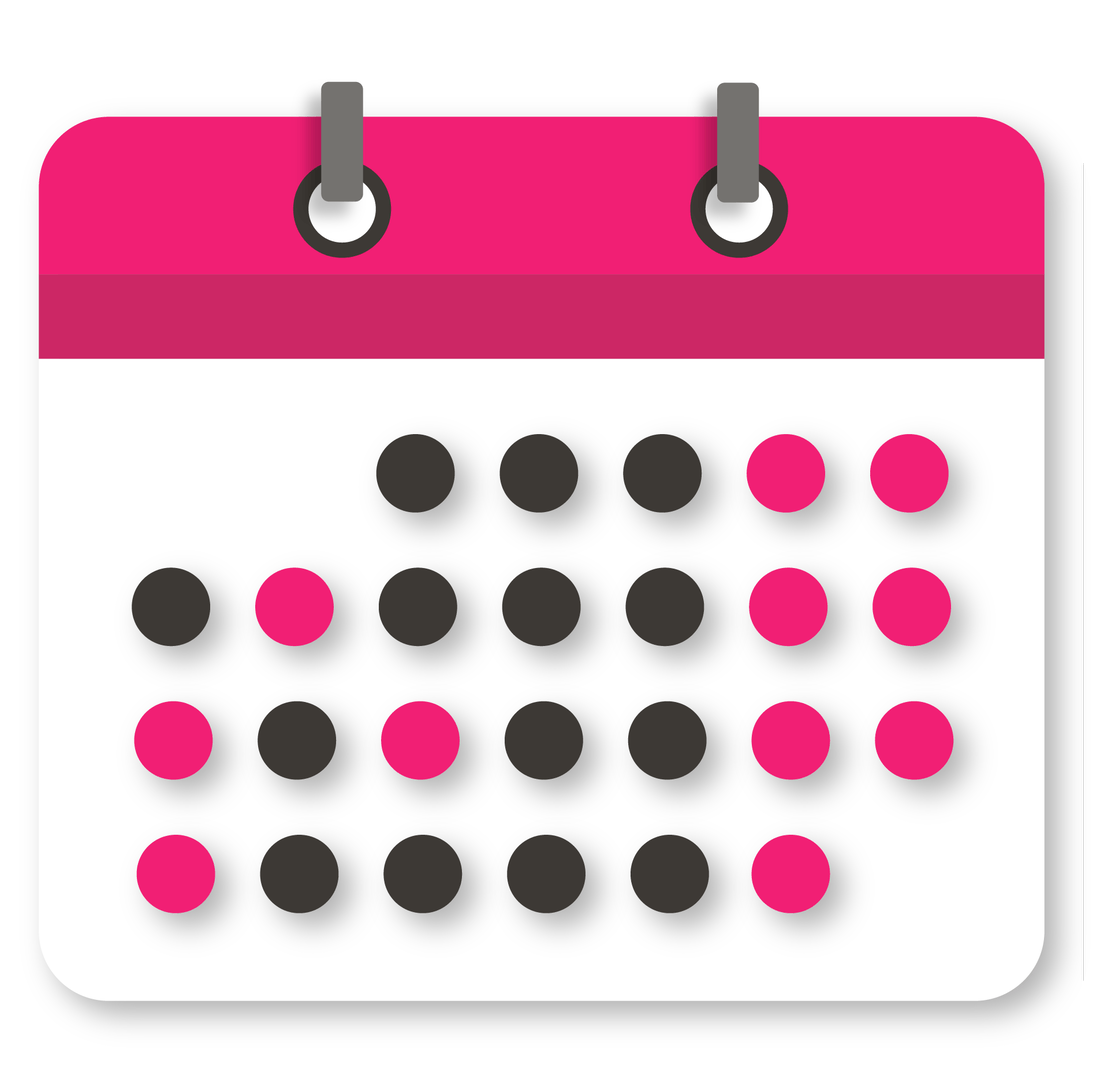 Pink calendar