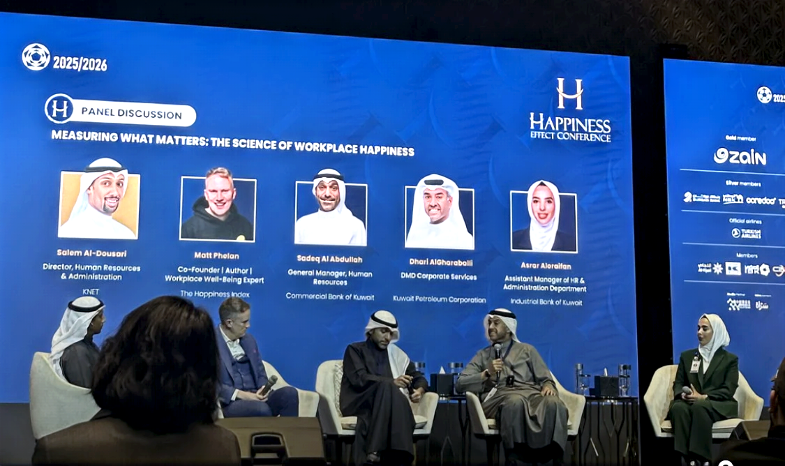 Matt Phelan at The Happiness Effect Conference 2025 in Kuwait